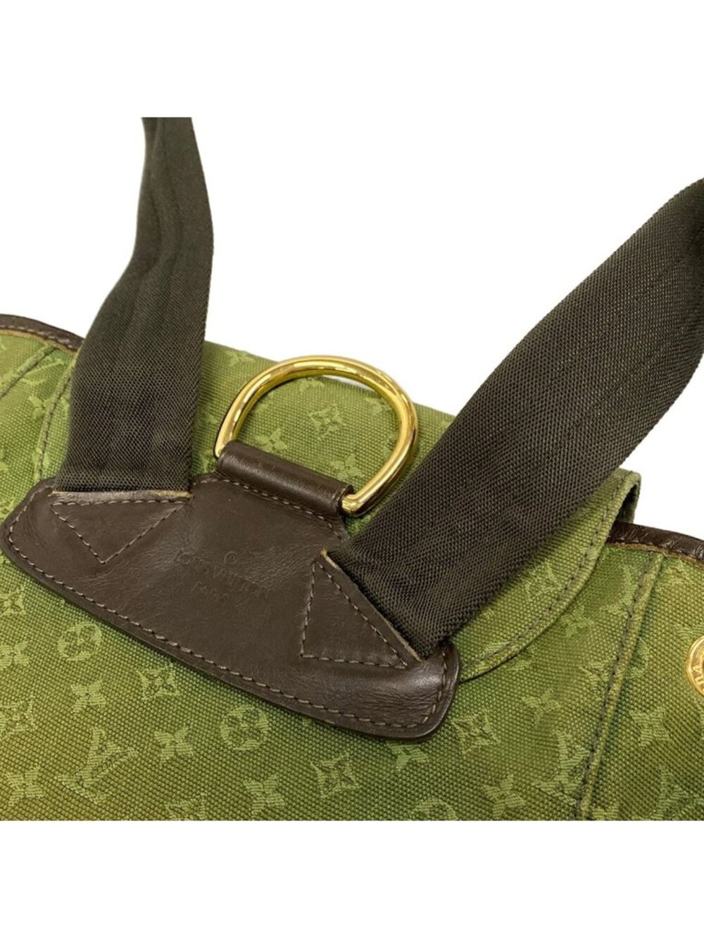 Louis Vuitton Backpack Monogram Mini Montsouris Khaki Leather - Picture 11 of 15